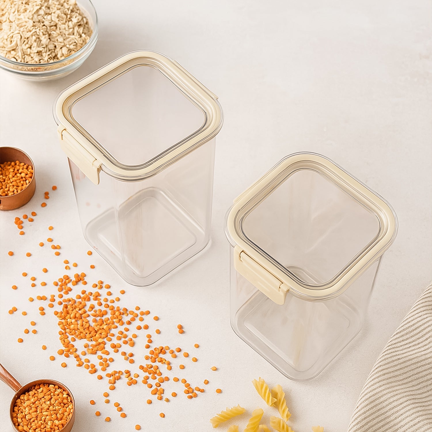 Transparent Kitchen Organizer Jar Set Transparent Kitchen Organizer Jar Set